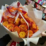 Букет с розами &laquo;Рыжик&raquo;