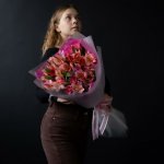 Букет с альстромериями &laquo;Заботливой моей&raquo;